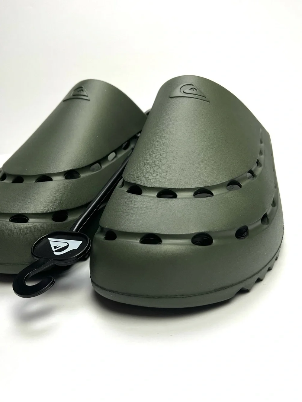 Quiksilver Cloudbreak Clog Slide Sandals Mens Size 12 Olive Green Arm